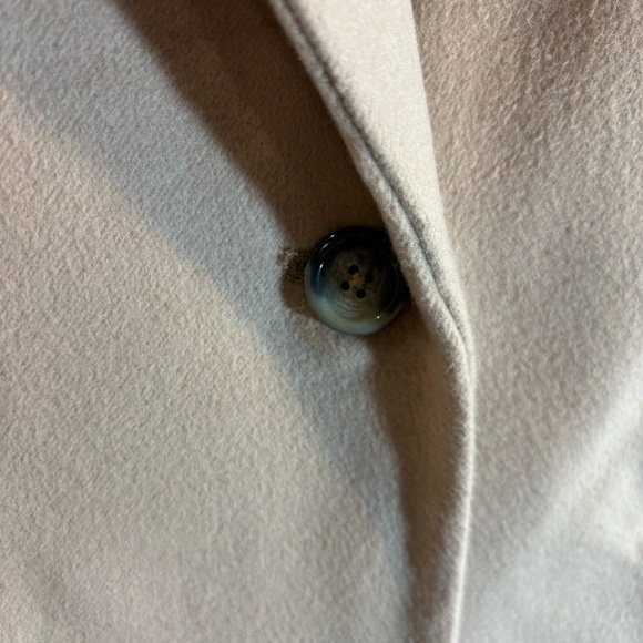 ELIZABETH and JAMES Sz L Coat Partly Lined Oversized Belted Peek Lapel Pockets - Picture 4 of 12